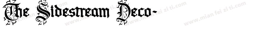 The Sidestream Deco字体转换